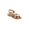 White Sun - Sandales Bharti - Gold Goat Leather - Gold