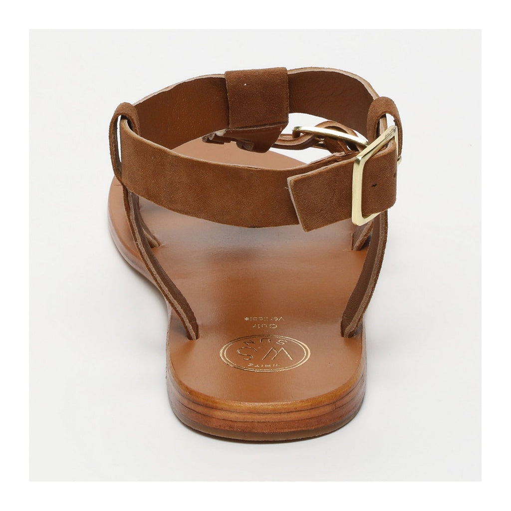 White Sun - Sandales Damyanti - Camel Goat Suede - Camel