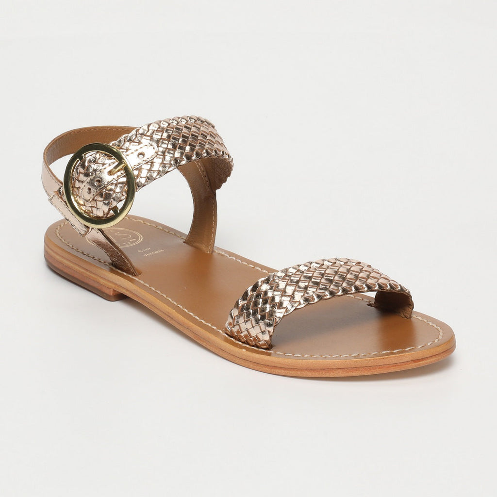 White Sun - Sandalias Tiffany - Piel de cabra dorada - Dorado