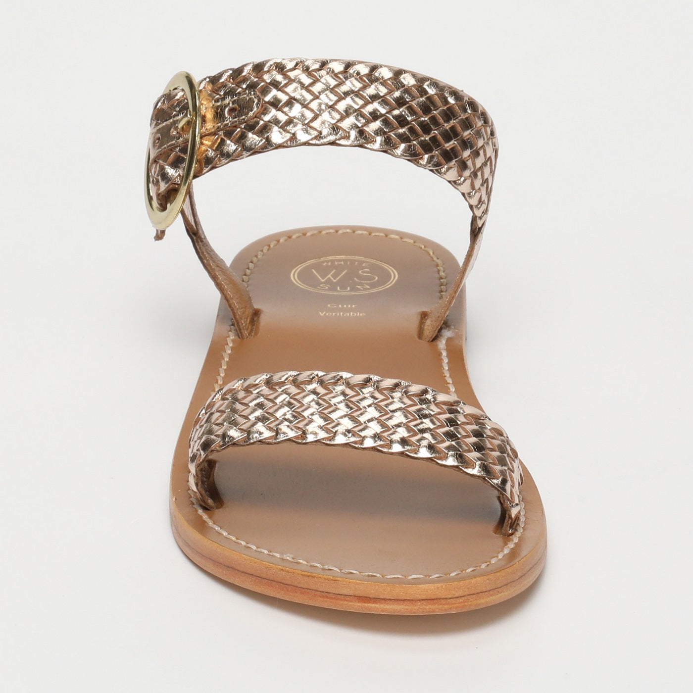 White Sun - Sandalias Tiffany - Piel de cabra dorada - Dorado
