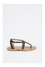 White Sun - Sandales Harpa - Goat Black / Glitter Black - Black