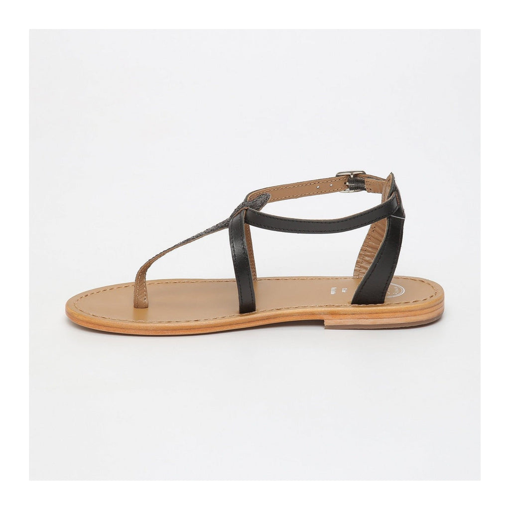 White Sun - Sandales Harpa - Goat Black / Glitter Black - Black