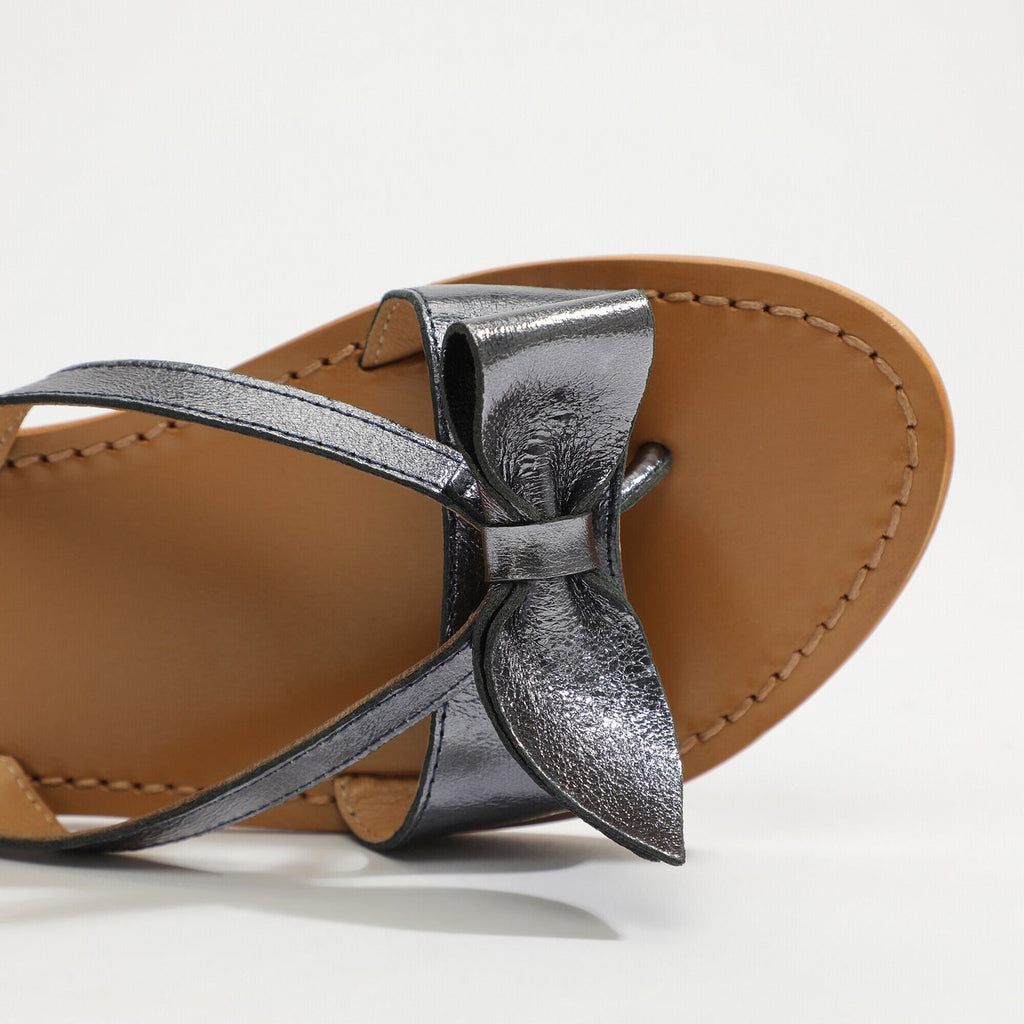 White Sun - Mules Herbita - Goat Black Metallic - Noir