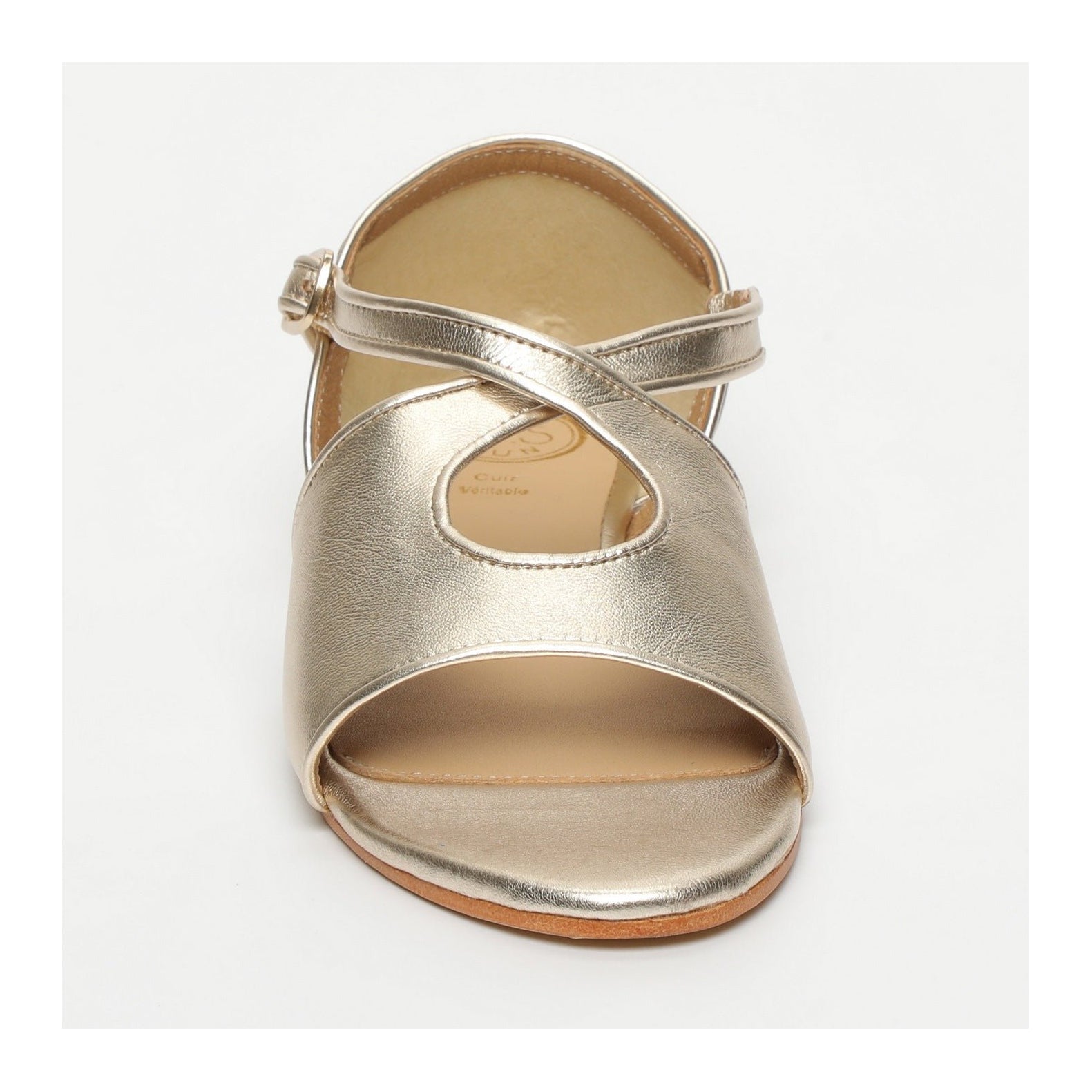 White Sun - Sandalias Kirby - Napa de oveja dorada - Dorado
