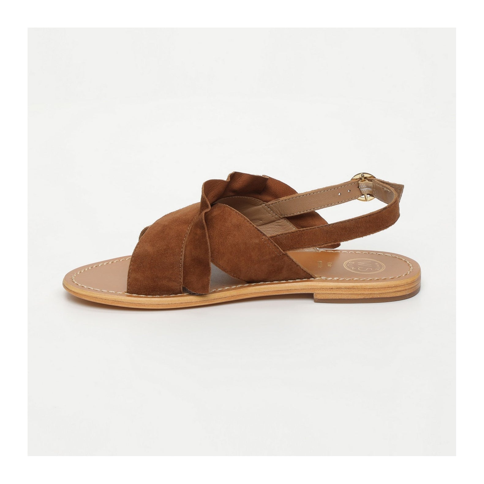 White Sun - Sandalias Lilly - Ante camel - Camel