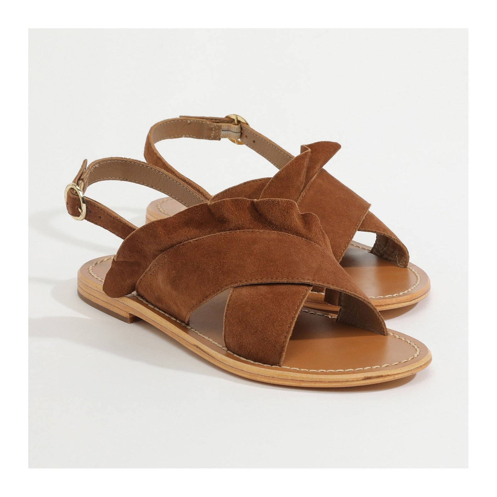 White Sun - Sandalias Lilly - Ante camel - Camel