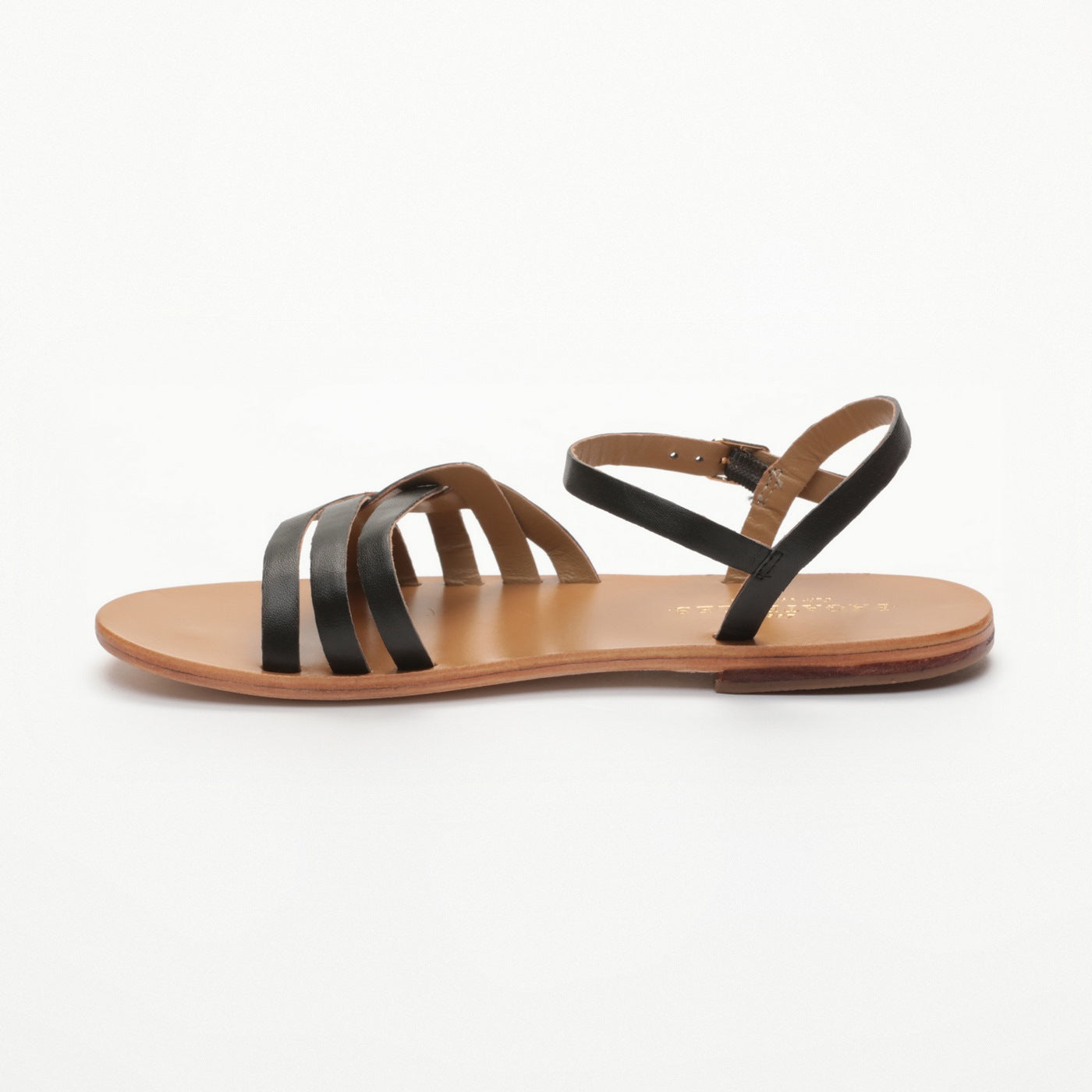 Les Bagatelles - Sandales Plates Lydia Black