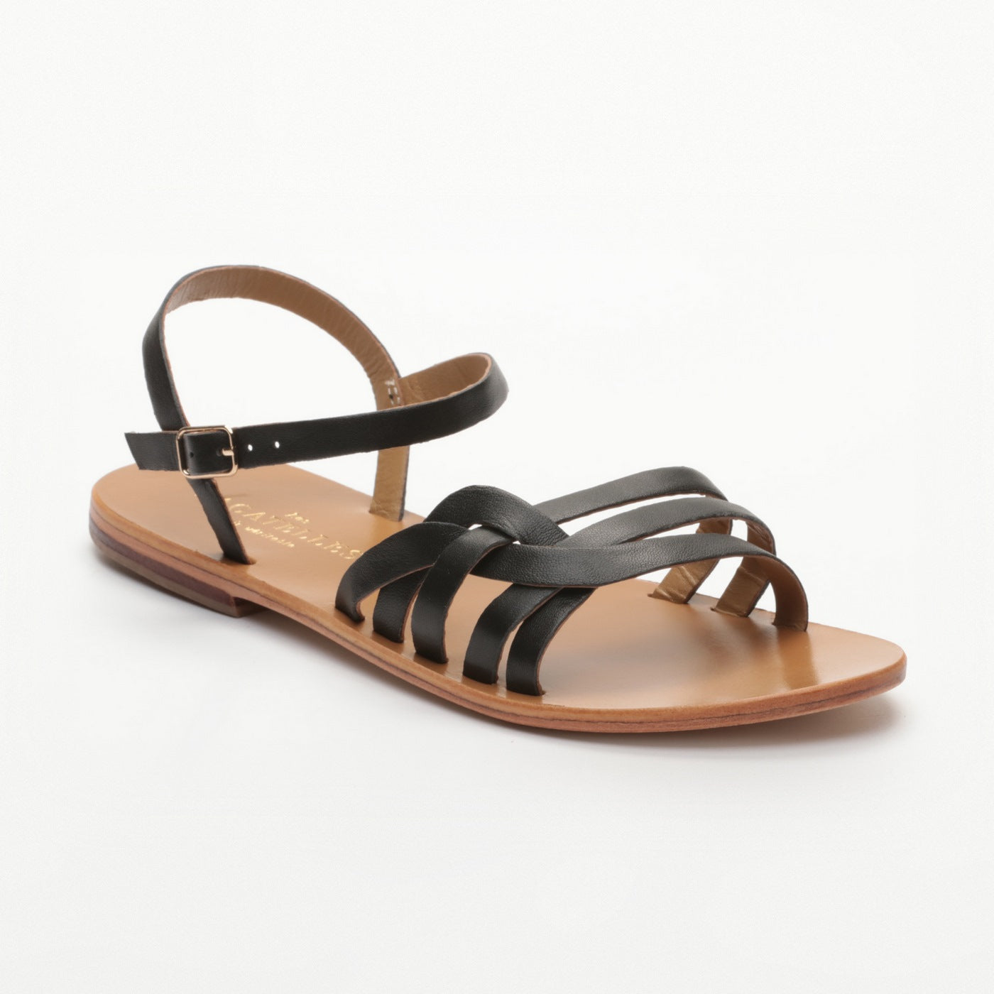 Les Bagatelles - Sandales Plates Lydia Black
