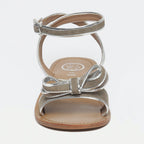 White Sun - Sandales Plates Espelho - Gris Et Argent - Femme