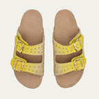 Yellow Odette Python Sandals But