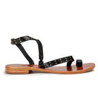 Sandales Shan - Croco - Noir