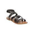 White Sun - Sandalias Alcoy - Buff Black / Studs Silver - Black