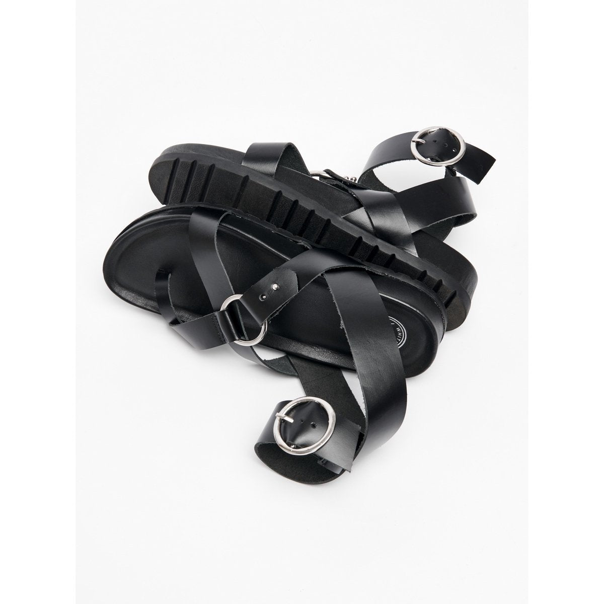 White Sun - Sandales Heia - Black Buff - Black