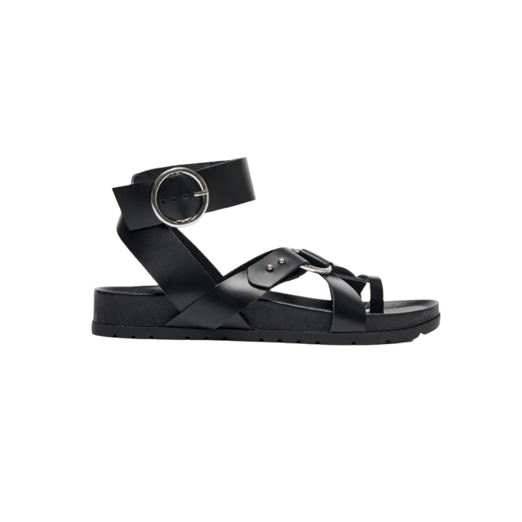 White Sun - Sandales Heia - Black Buff - Black