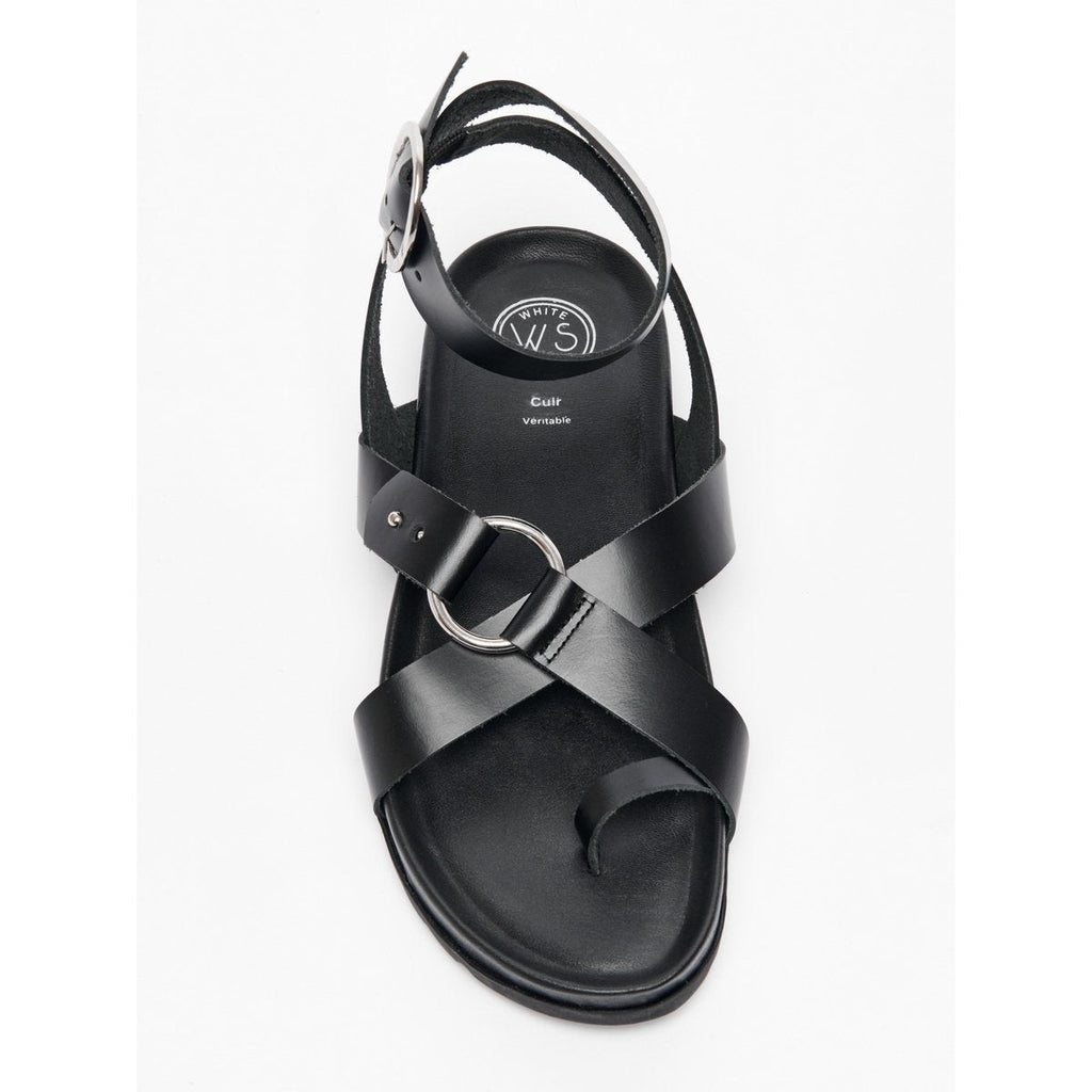 White Sun - Sandales Heia - Black Buff - Black