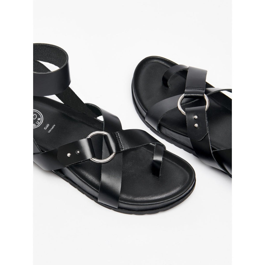 White Sun - Sandales Heia - Black Buff - Black