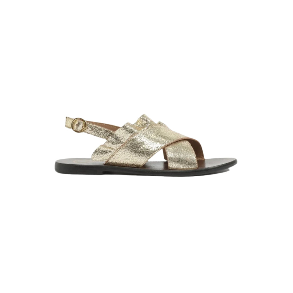 White Sun - Sandales Lilly - Crackle Foil Gold - Gold