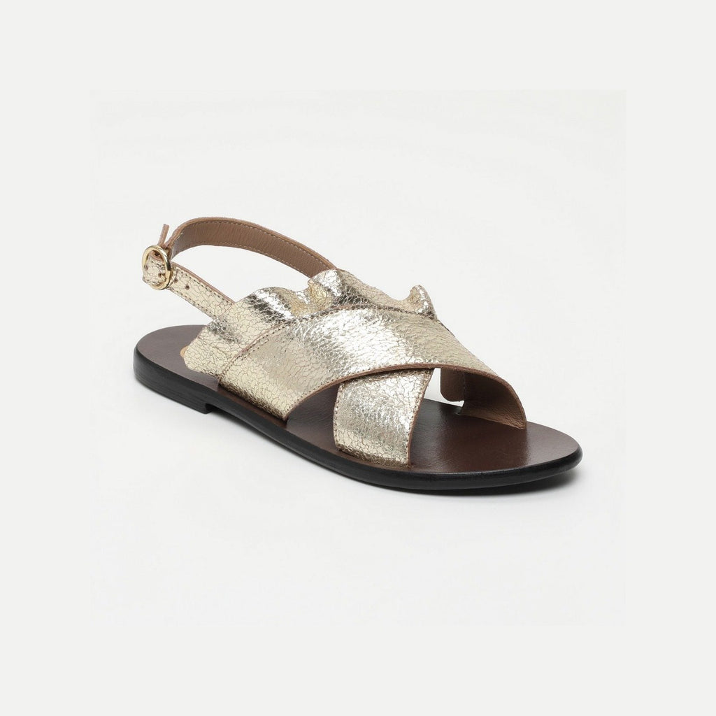 White Sun - Sandales Lilly - Crackle Foil Gold - Gold