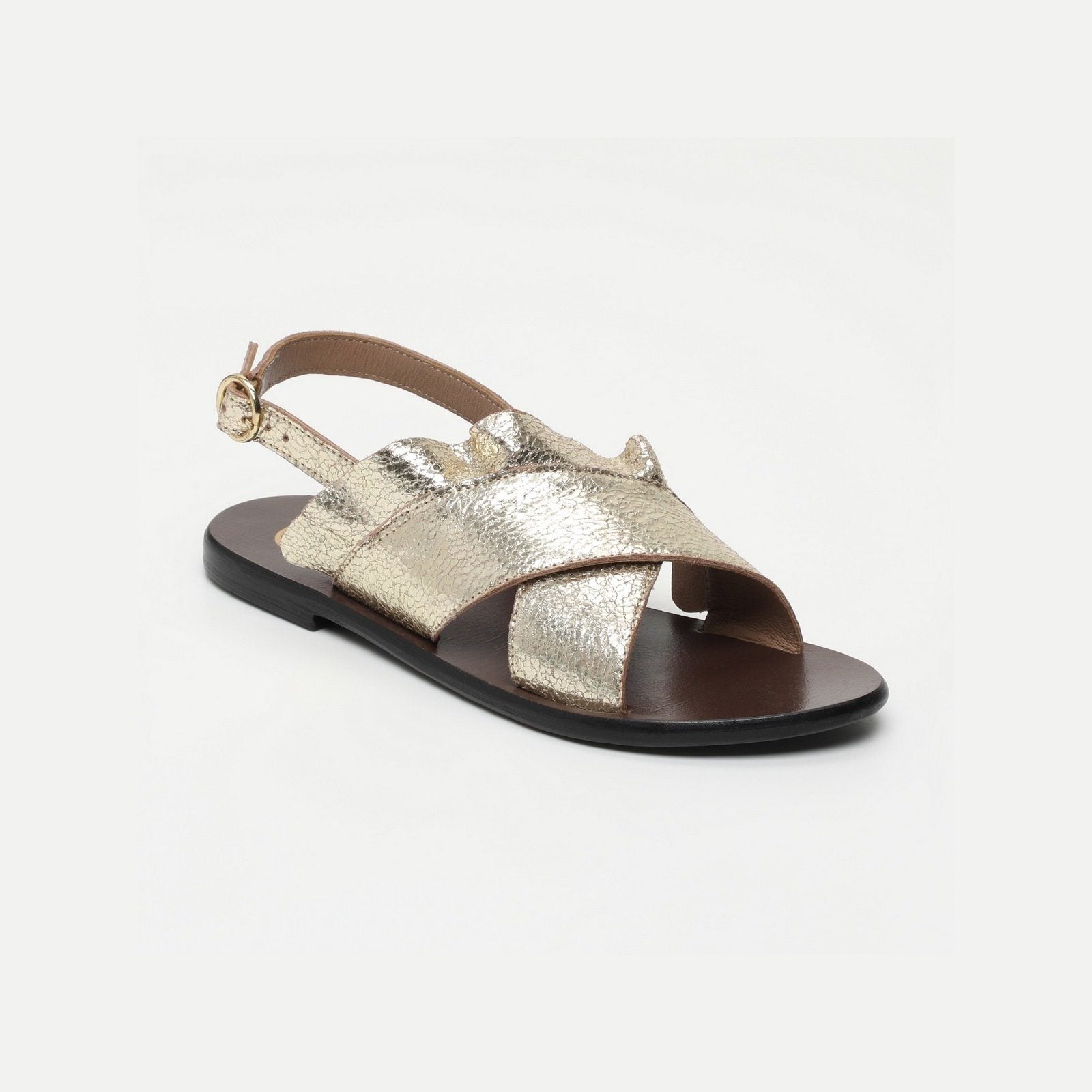 White Sun - Sandales Lilly - Crackle Foil Gold - Gold