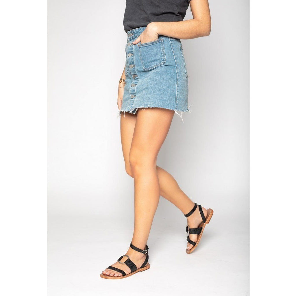 White Sun - Sandales Tendance Lubiana - Python Noir - Femme