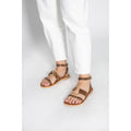 White Sun - Sandalias de tendencia Lubiana - Serpiente Tan - Mujer