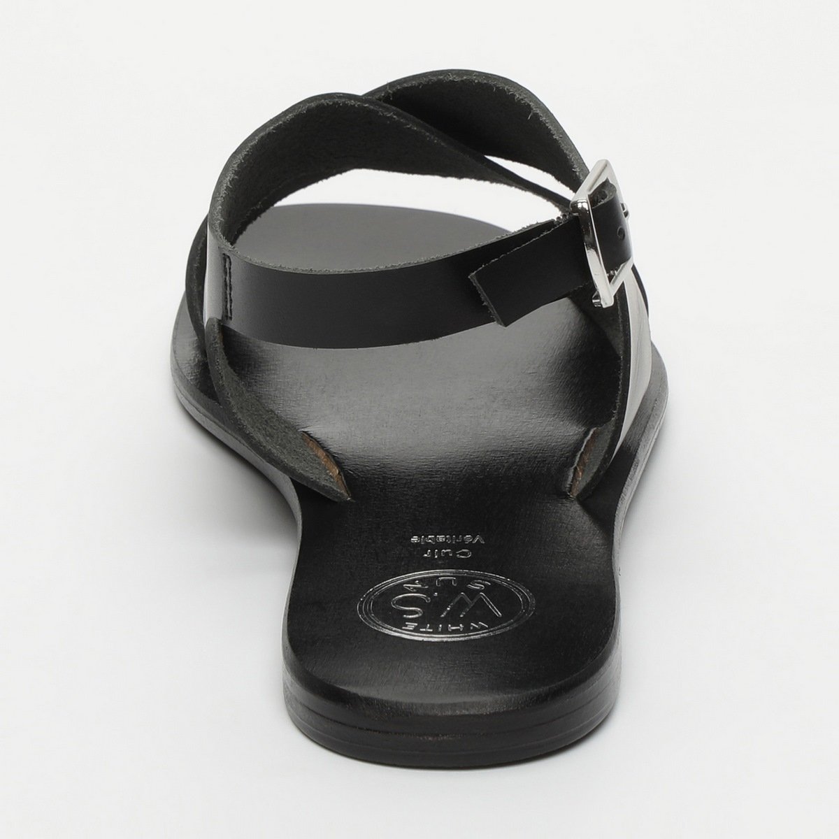 White Sun - Sandales Mawalter - Black Buff - Black