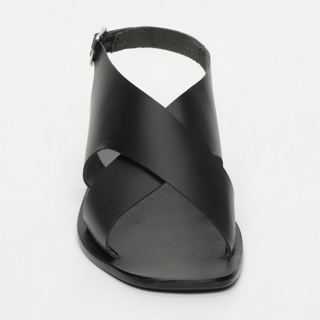 White Sun - Sandales Mawalter - Black Buff - Black