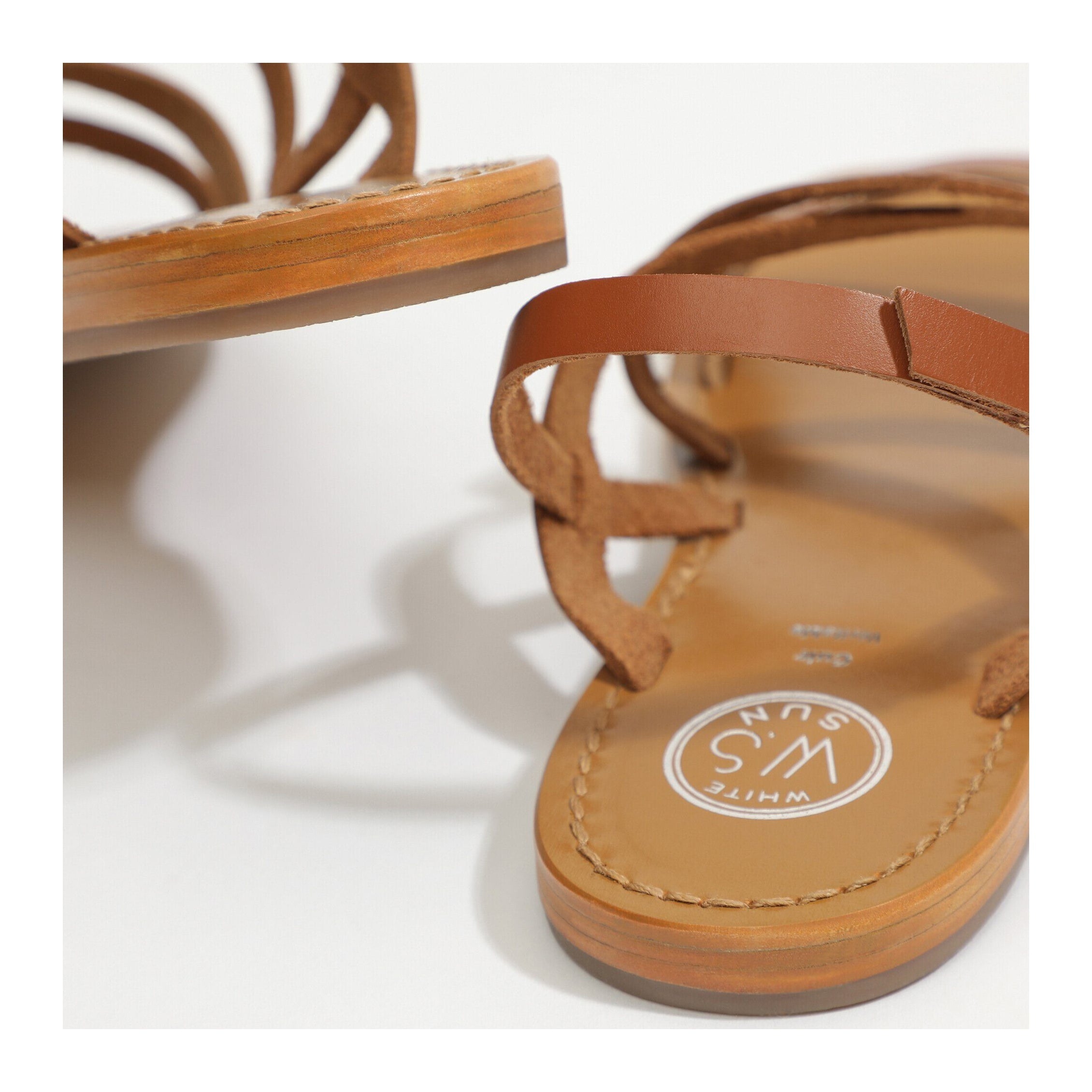 White Sun - Sandalias Paraena - Buff Marron / Buff Gold - Gold+Marron