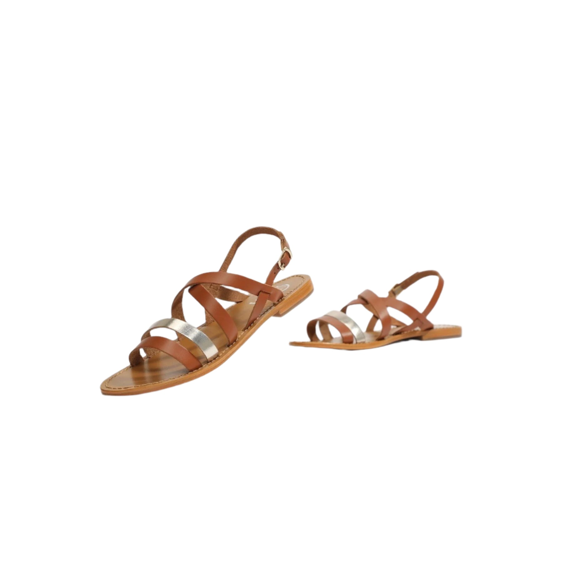 White Sun - Sandalias Paraena - Buff Marron / Buff Gold - Gold+Marron