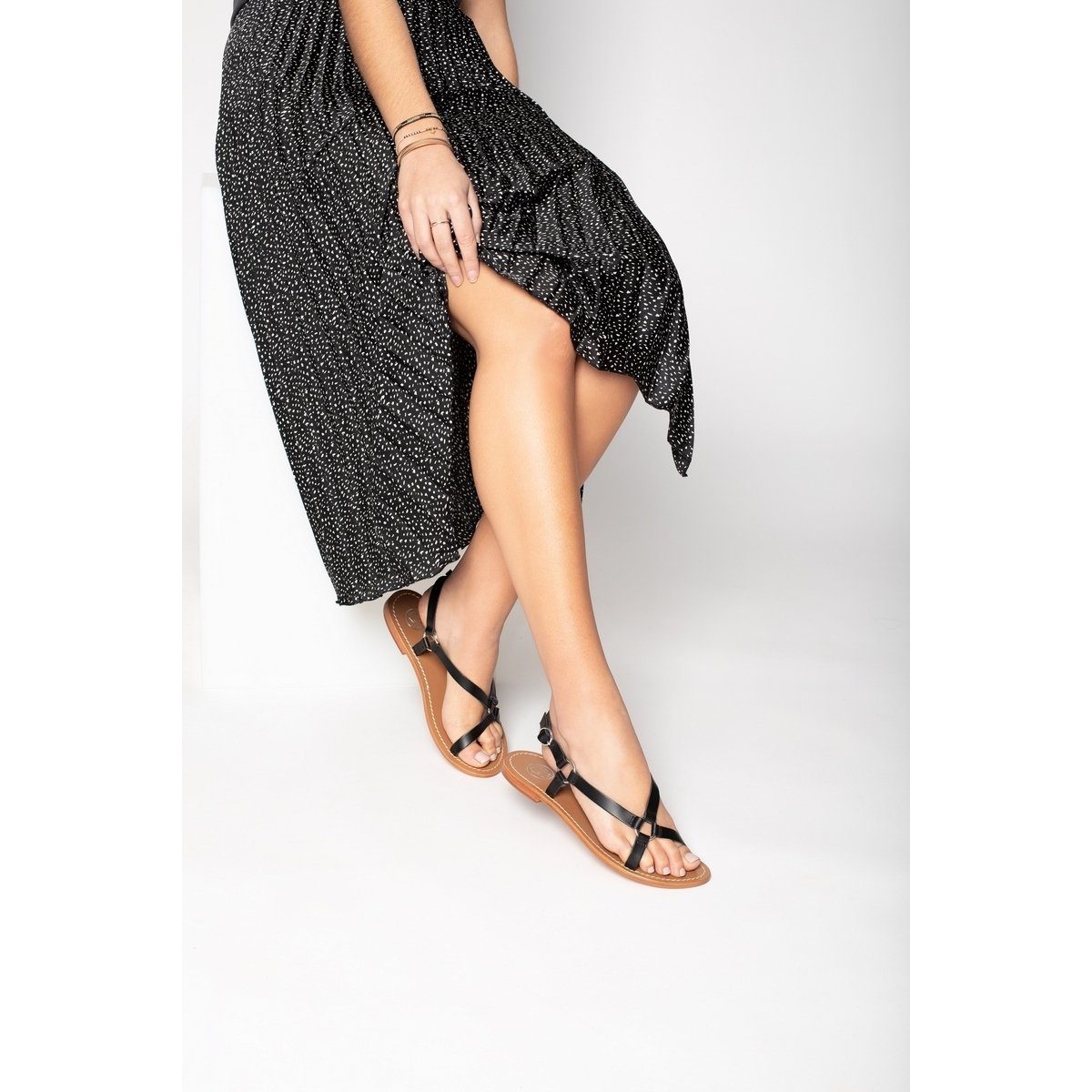 White Sun - Sandales Tendance Tala - Noir - Femme