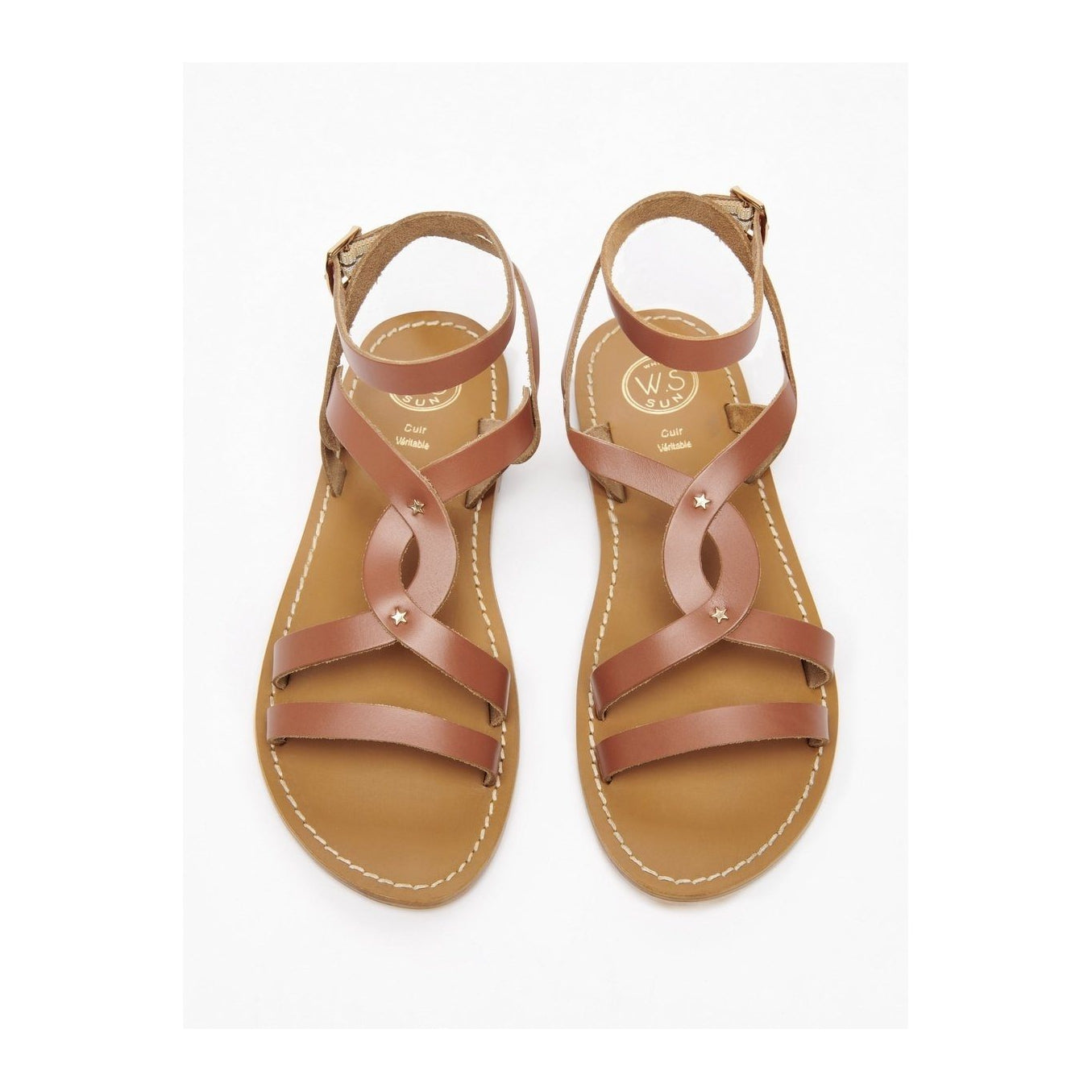 White Sun - Sandalias de tendencia Tiki - Camel - Mujer