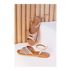 White Sun - Sandales Basanti - Gold Goat Leather - Gold