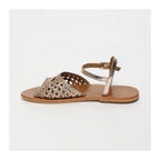 White Sun - Sandales Basanti - Gold Goat Leather - Gold