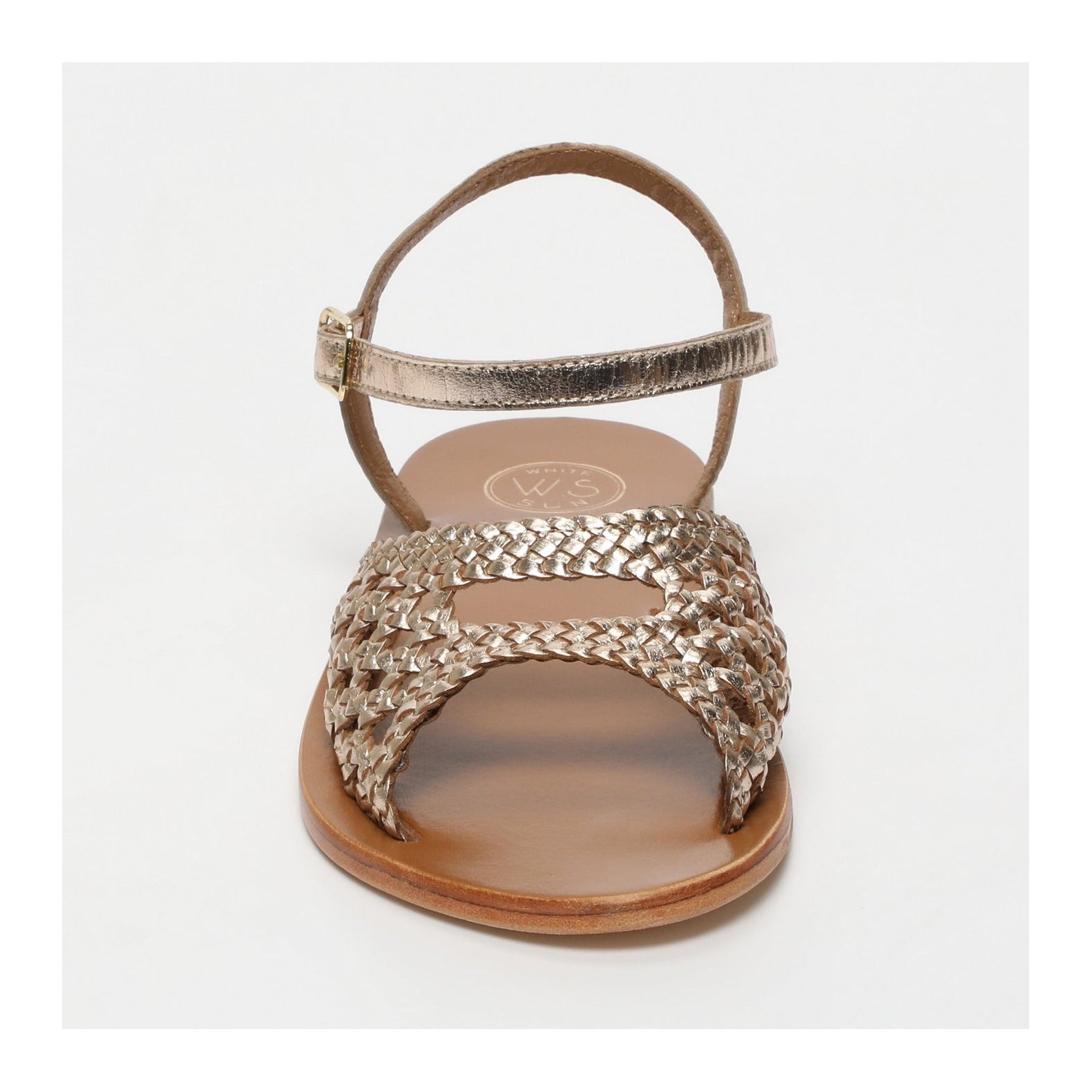 White Sun - Sandales Basanti - Gold Goat Leather - Gold