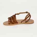 White Sun - Delaram Sandals - Marron Goat Leather - Brown