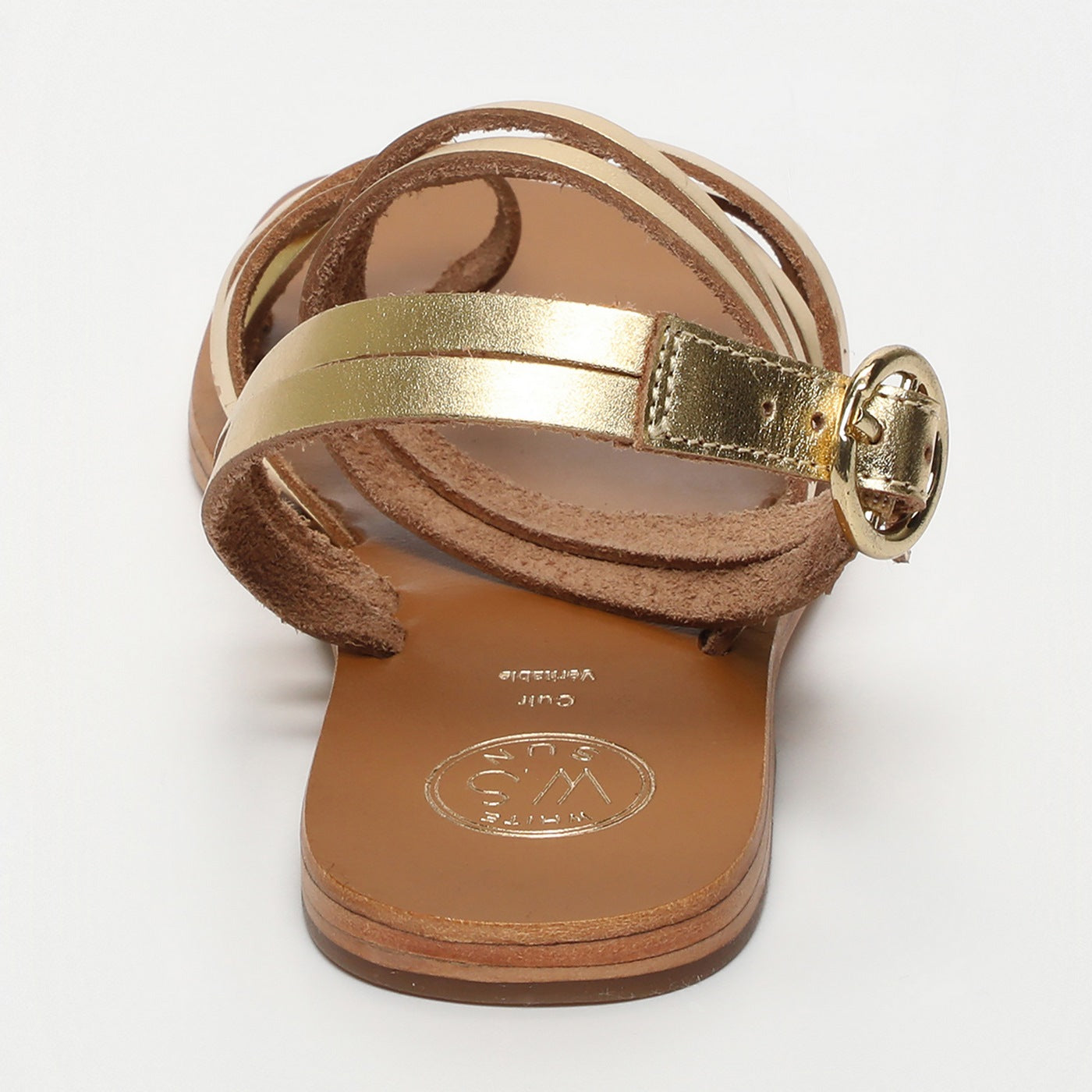 White Sun - Sandales Taleah - Dark Gold Buff - Dark Gold