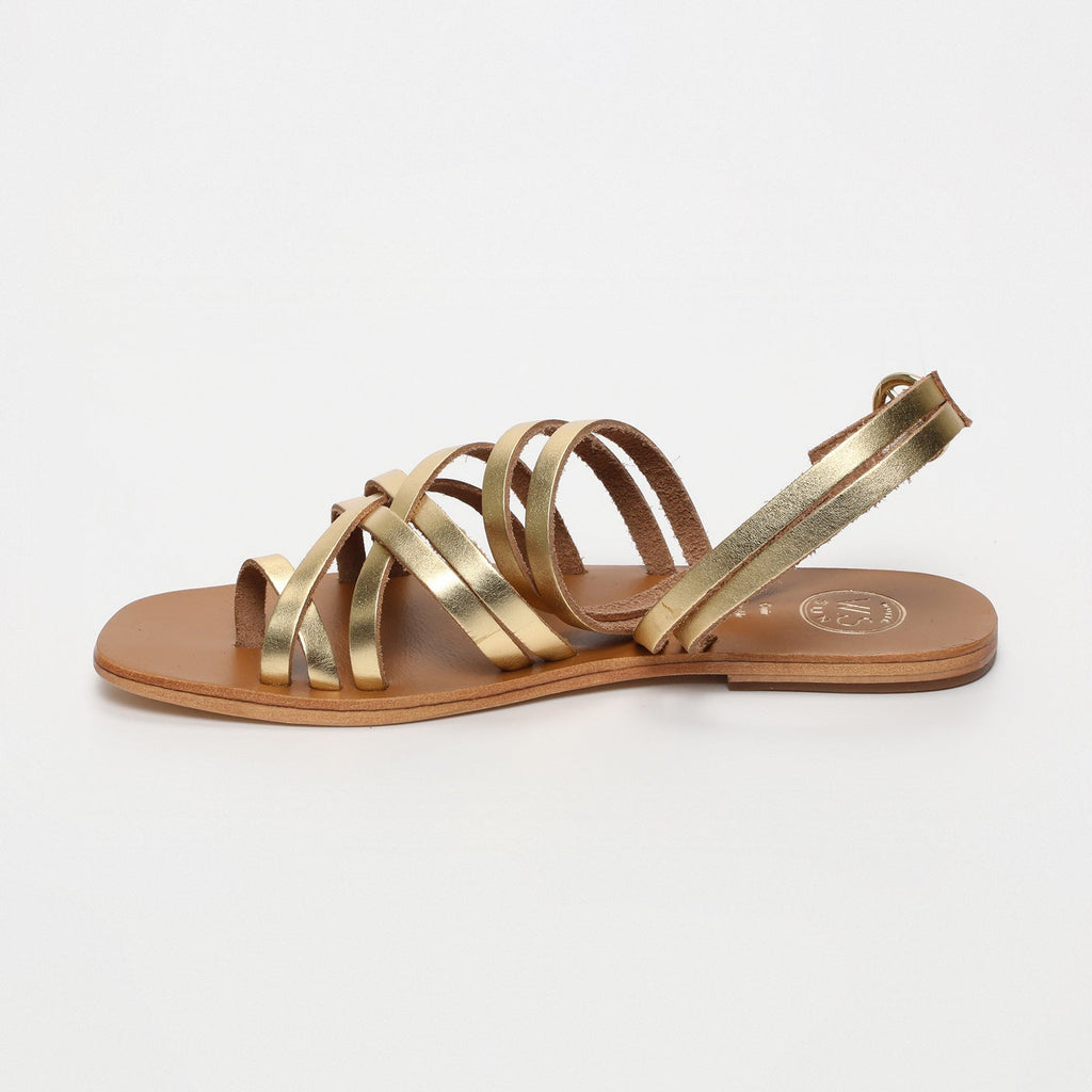 White Sun - Sandales Taleah - Dark Gold Buff - Dark Gold