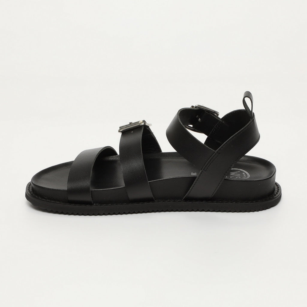 White Sun - Sandalias Tamia - Búfalo negro - Negro