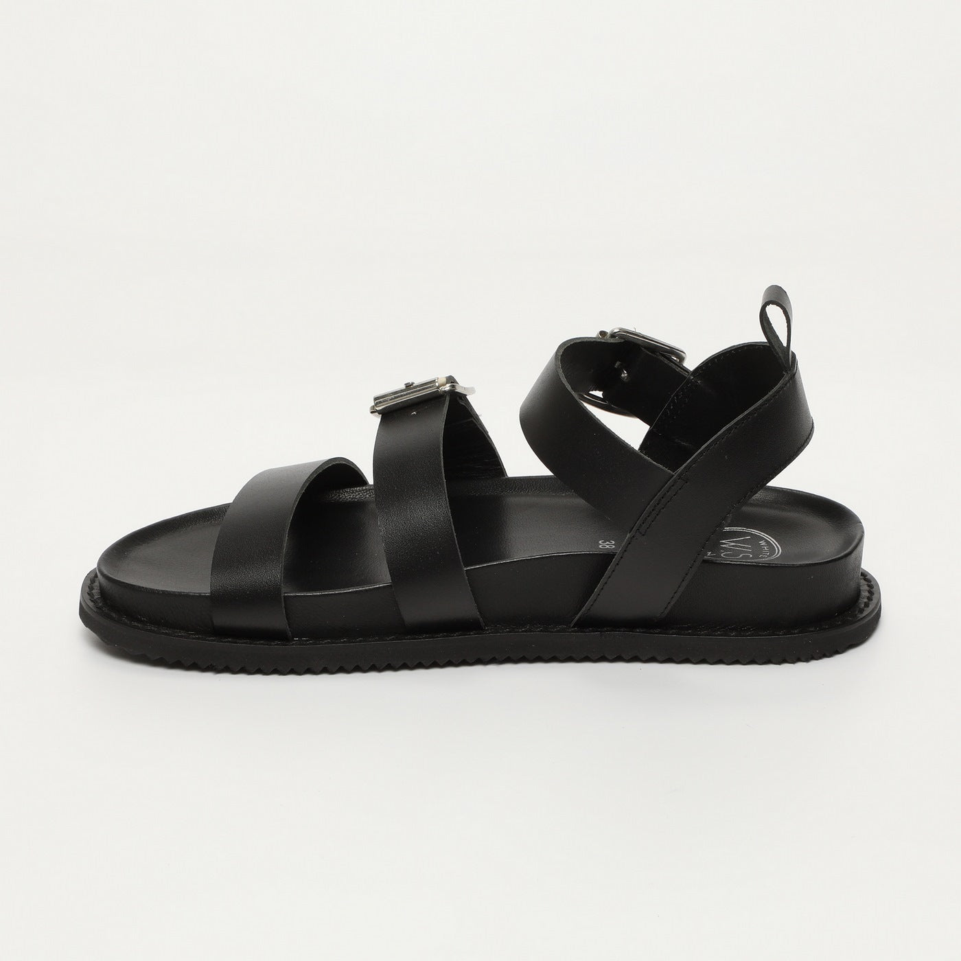 White Sun - Sandalias Tamia - Búfalo negro - Negro