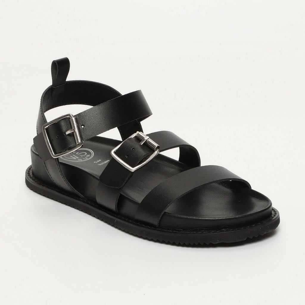 White Sun - Sandalias Tamia - Búfalo negro - Negro