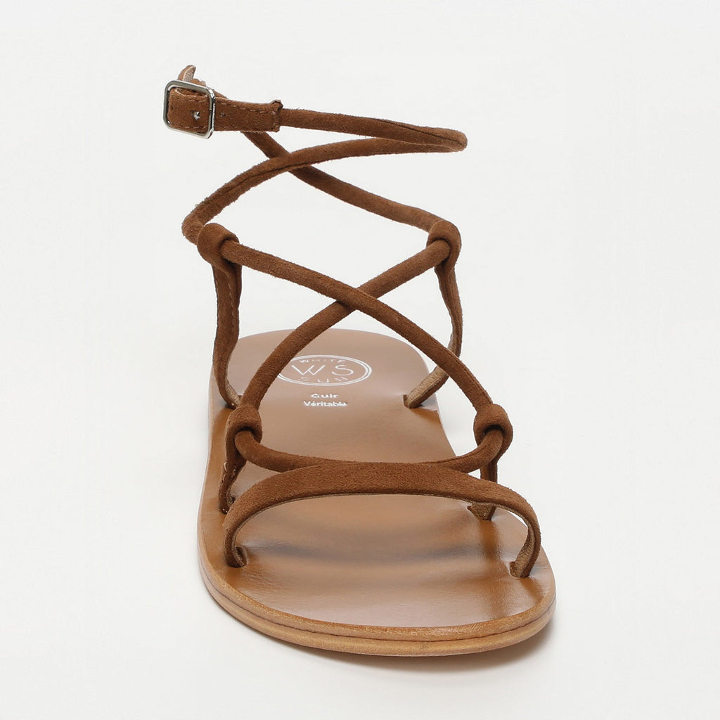 White Sun - Taylee Sandals - Camel Goat Suede - Camel