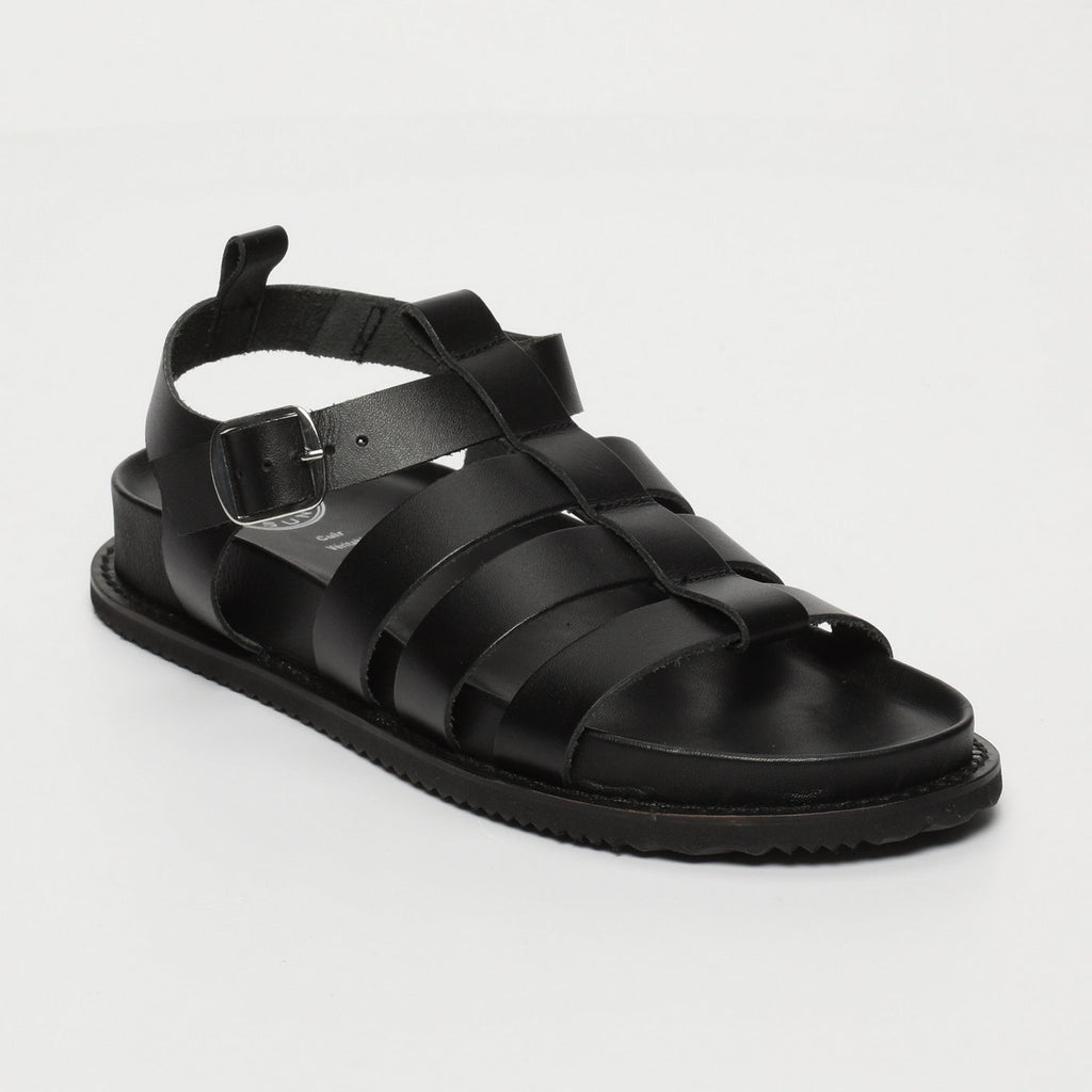 White Sun - Sandales Tyler - Black Buff - Black