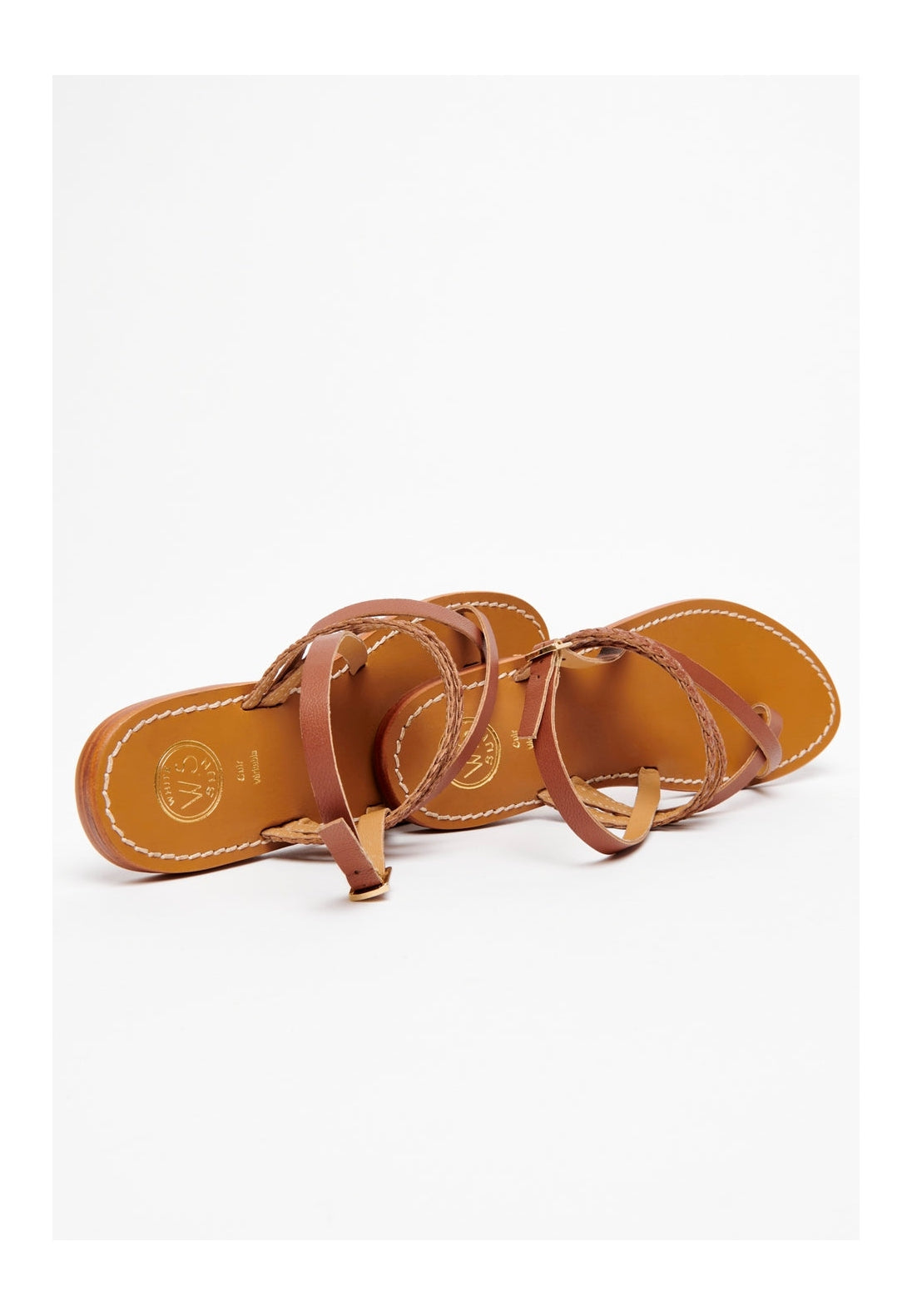 White Sun - Sandales Vanillae - Camel Goat Leather - Camel
