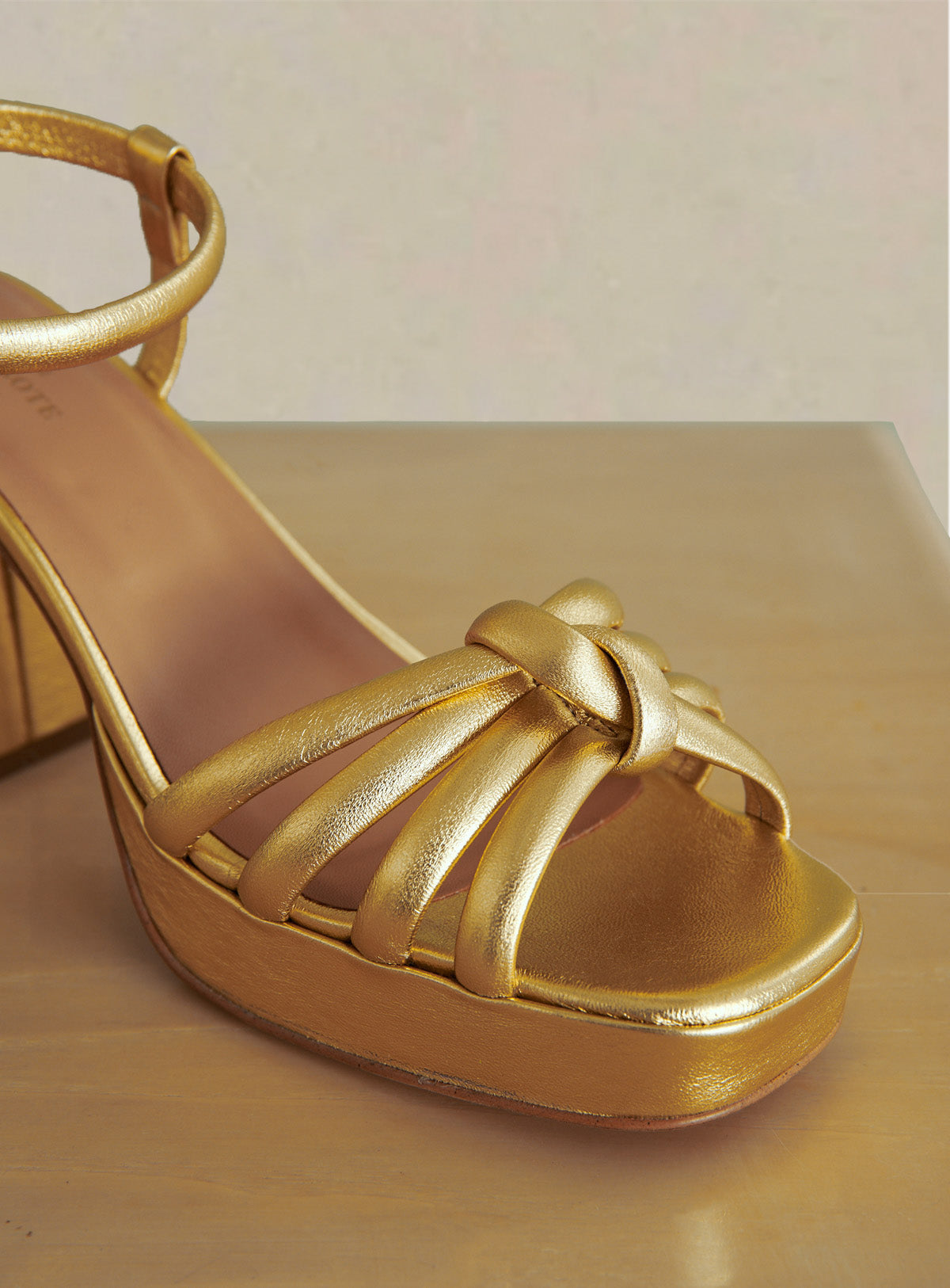 Cleopatre Heeled Sandals - Gold