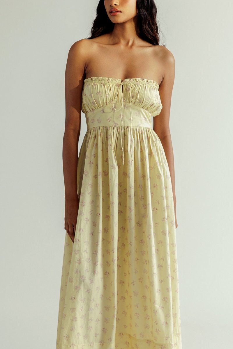 Sardinia Dress - Butter Yellow