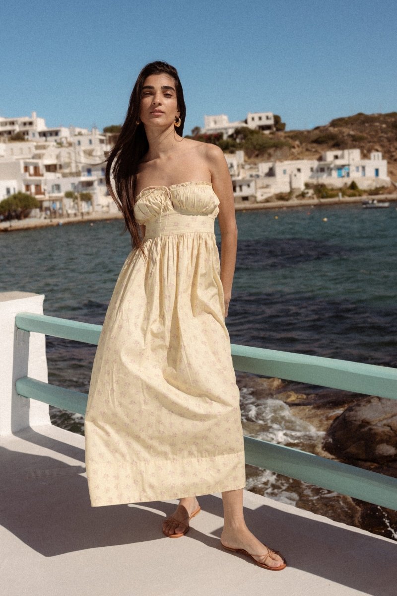 Sardinia Dress - Butter Yellow