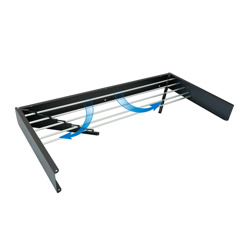 Cobra - Tendedero de Ropa de Pared - Negro