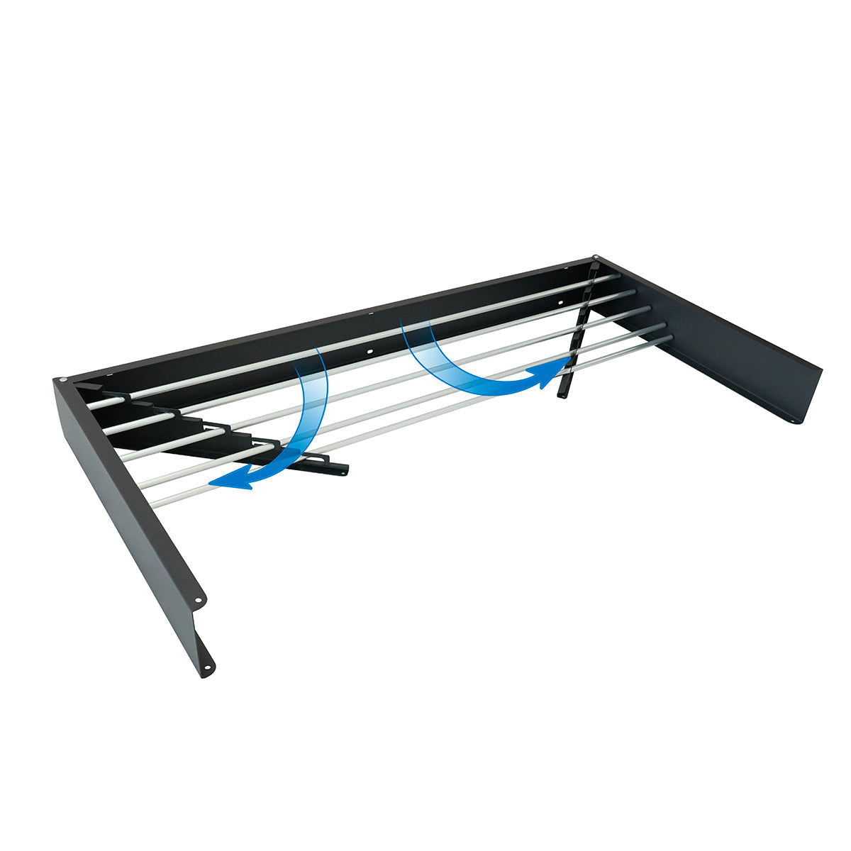 Cobra - Tendedero de Ropa de Pared - Negro
