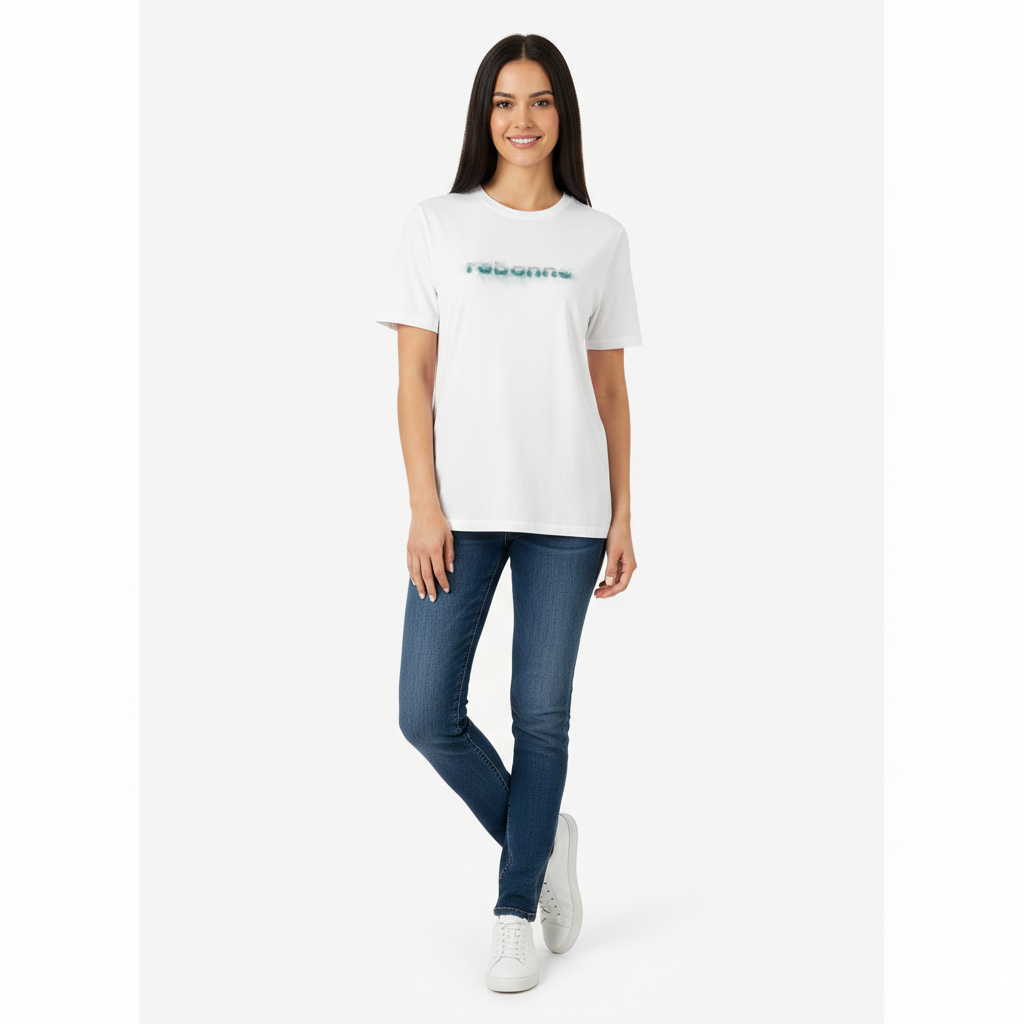 T-Shirt Tricoté - Blanc Bleu
