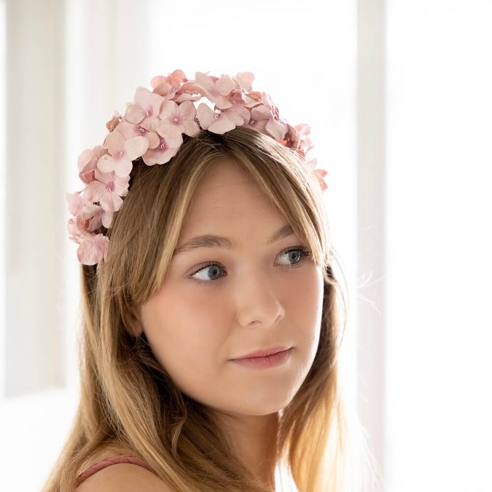 Serre Tête En Papier Rose L